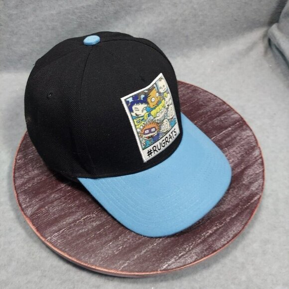 Rug Rat Snapback Hat Cap  One Size Adjustable Cartoon Nickelodeon Blue Black - Picture 2 of 12